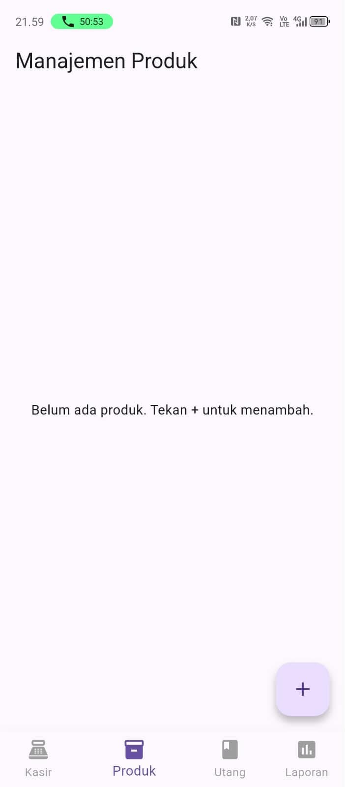 Tampilan Laporan Penjualan UsahaLancar